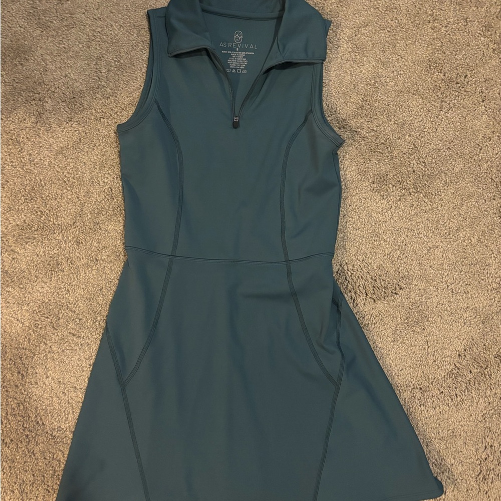 Altar'd State Women's Sleeveless Blue Mini Dress